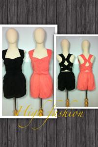 เดรสกางเกงขาสั้นเว้าหลัง